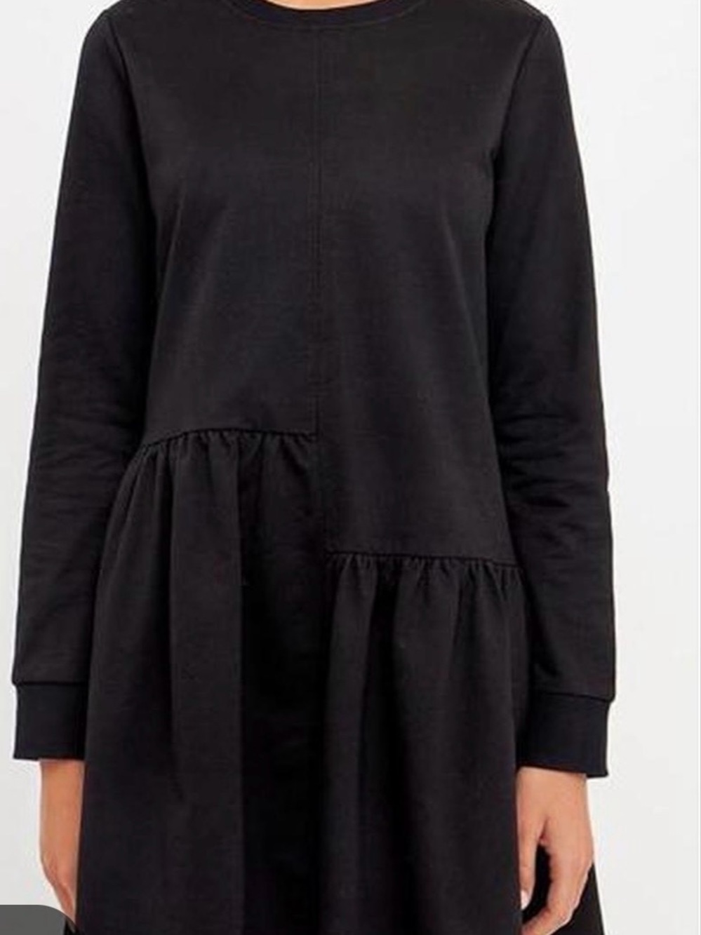 English Factory Black Tiered Dress